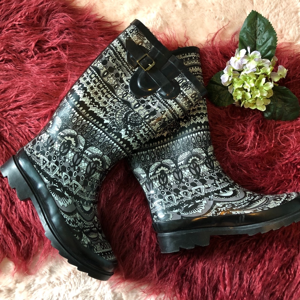 Sakroots Patterned Rain Boots